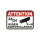 Sticker ATTENTION vidéo surveillance