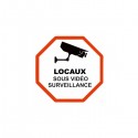 Sticker Locaux sous vidéo surveillance