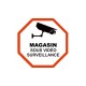 Sticker Magasin sous vidéo surveillance