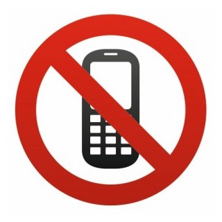 Sticker Interdit / interdiction de téléphoner