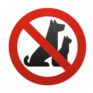 Sticker Interdit / interdiction aux animaux