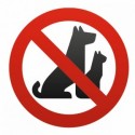 Sticker Interdit / interdiction aux animaux