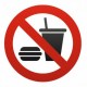 Sticker Interdit / interdiction de manger