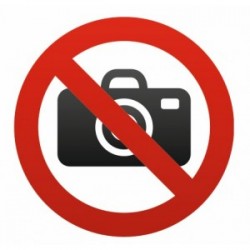 Sticker Interdit / interdiction de prendre des photos