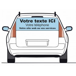 Sticker lettrage VOTRE TEXTE pour véhicule
