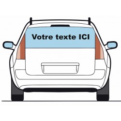 1 ligne : sticker lettrage VOTRE TEXTE pour véhicule