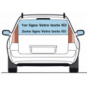 2 lignes : sticker lettrage VOTRE TEXTE pour véhicule